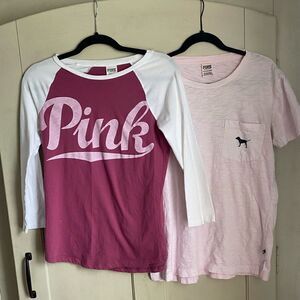 Victorias Secret PINK Shirt Top Lot Dog XS S